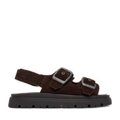 Sandały G-Star Raw. Brązowe sandały G-Star Raw, bez wzorów, retro, bez obcasa, na płaskiej podeszwie, bez zapięcia. Za 269.99 zł.