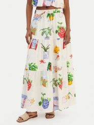 Seafolly Spódnica maxi La Boca 55650-SK Écru Regular Fit. Spódnice Seafolly, xl, bez wzorów, z bawełny, maxi. Za 609.99 zł.