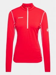 Mammut Bluza techniczna Aenergy 1016-01110-3637-112 Czerwony Regular Fit. Czerwone bluzy bez kaptura Mammut, s, bez wzorów, z syntetyku, bez kaptura. Za 419.99 zł.