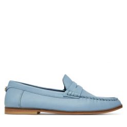 Mokasyny Beverly Hills Polo Club. Niebieskie mokasyny Beverly Hills Polo Club, bez wzorów. Za 299.99 zł.
