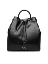Calvin Klein Plecak Ck Drawstring Backpack LV04F3329G Czarny. Czarne plecaki Calvin Klein, bez wzorów, ze skóry, bez dodatków. Za 649.99 zł.