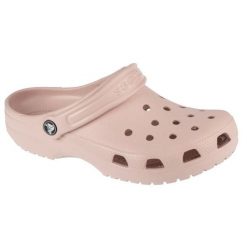 Klapki Crocs Classic Clog W 10001-6UR różowe. Czerwone klapki bez wzorów, klasyczne, bez obcasa, bez zapięcia. W wyprzedaży za 324.02 zł.