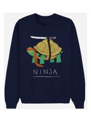 WOOOP Bluza "Ninja Turtle" w kolorze granatowym rozmiar: M. Niebieskie bluzy Wooop, m, bez wzorów, z bawełny, bez kaptura. Za 100.99 zł.