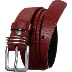 Pasek damski czerwony Rovicky ZPD-S2,5CK. Czerwone paski ROVICKY, bez wzorów, ze skóry. Za 34.99 zł.