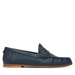 Mokasyny Beverly Hills Polo Club. Niebieskie mokasyny Beverly Hills Polo Club, bez wzorów. Za 299.99 zł.