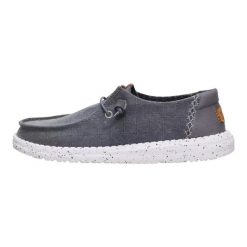 HeyDude Damskie Mokasyny Wendy Chambray Grid. Szare mokasyny Hey dude, bez wzorów, z materiału. Za 229.00 zł.