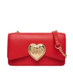 Torebka LOVE MOSCHINO. Czerwone torebki klasyczne Love Moschino, bez wzorów, klasyczne, bez dodatków. Za 1,099.00 zł.