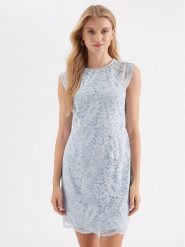 ONLY Sukienka codzienna 15300707 Błękitny Tight Fit. Niebieskie sukienki ONLY, na co dzień, s, bez wzorów, z bawełny, bez kołnierzyka, bez ramiączek, proste. Za 119.99 zł.