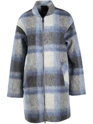 Fuchs Schmitt Wełniany płaszcz w kolorze szaro-błękitnym rozmiar: 40. Niebieskie płaszcze Fuchs Schmitt, bez wzorów, z puchu, bez kaptura. Za 404.99 zł.