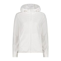 Bluza damska turystyczna CMP 35G5406. Białe bluzy CMP, l, bez wzorów, sportowe, bez ramiączek, bez kaptura. Za 297.50 zł.