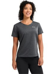 Jack Wolfskin Koszulka funkcyjna w kolorze antracytowym rozmiar: L. Czarne t-shirty sportowe Jack Wolfskin, l, bez wzorów, z materiału, bez ramiączek, outdoorowe. Za 143.17 zł.