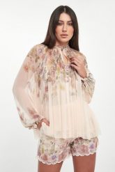 Bluzka damska z kreponu TWINSET. Bluzki Twinset Milano, bez wzorów, bez kołnierzyka, bez ramiączek. Za 1,239.00 zł.