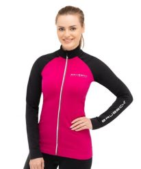 Bluza dresowa termoaktywna rozpinana damska Brubeck Athletic. Czarne bluzy Brubeck, xl, bez wzorów, z dresówki, bez ramiączek, bez kaptura. Za 239.99 zł.