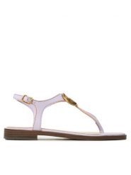Guess Sandały Miry Made In Italy FL6MRY LEA21 Fioletowy. Fioletowe sandały Guess, z aplikacjami, ze skóry, bez obcasa, na płaskiej podeszwie, bez zapięcia. Za 529.99 zł.