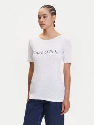 Marc O'Polo T-Shirt 504 2261 51231 Biały Regular Fit. Białe t-shirty Marc O'Polo, s, bez wzorów, z bawełny, bez kołnierzyka, bez ramiączek. Za 179.99 zł.
