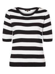 More & More Sweter w kolorze czarno-białym rozmiar: 38. Białe swetry More & More, bez wzorów, bez ramiączek. Za 82.99 zł.