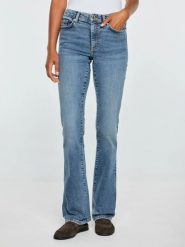 Jeansy damskie bootcut niebieskie anela 488. Niebieskie jeansy BIG STAR, l, bez wzorów, z denimu, klasyczne, z podwyższonym stanem. Za 299.99 zł.
