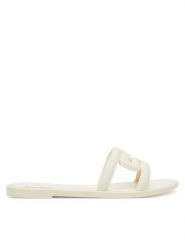 Melissa Klapki Melissa M Slide Ad 36148 Biały. Białe klapki Melissa, bez wzorów, z tworzywa sztucznego, bez obcasa, bez zapięcia. Za 229.99 zł.