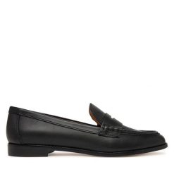 Mokasyny LAUREN RALPH LAUREN. Czarne mokasyny Lauren Ralph Lauren, bez wzorów. Za 879.99 zł.