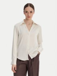 Calvin Klein Koszula Hammered LV044F129G Écru Regular Fit. Koszule Calvin Klein, xl, bez wzorów, z syntetyku, bez kołnierzyka, bez ramiączek. Za 449.99 zł.