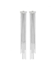 Patrizia Pepe Kolczyki 8J1339 M065 S125 Srebrny. Szare kolczyki Patrizia Pepe, metalowe. Za 639.99 zł.
