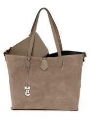 Lucca Baldi Skórzany shopper bag "Imerese" w kolorze szarobrązowym - 46 x 30 x 12 cm rozmiar: onesize. Brązowe shopper bag Lucca Baldi, bez wzorów, z materiału, na ramię, bez dodatków. Za 347.99 zł.