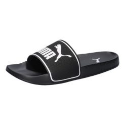 Puma Leadcat 2.0 - Klapki kąpielowe czarno-białe unisex. Białe klapki Puma, bez wzorów, z materiału, bez obcasa, bez zapięcia. Za 108.35 zł.
