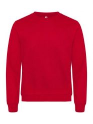 Clique Basic Roundneck bluza unisex czerwony 4XL – red. Czerwone bluzy CLIQUE, xl, bez wzorów, z bawełny, bez ramiączek, bez kaptura. Za 149.58 zł.