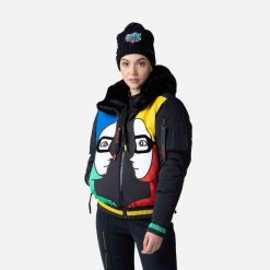 Kurtka narciarska damska Rossignol W Space Bomber Jacket. Czarne kurtki narciarskie Rossignol, na zimę, xs, bez wzorów, bez kaptura, narciarskie. W wyprzedaży za 2,639.00 zł.