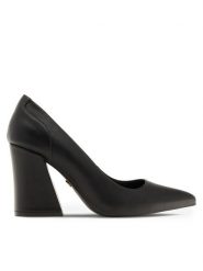 Nine West Czółenka KALILA 13196GP Czarny. Czarne czółenka Nine West, bez wzorów, z syntetyku, bez obcasa, bez zapięcia. Za 199.99 zł.