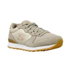Buty do chodzenia damskie Skechers OG 85. Brązowe buty treningowe Skechers, bez wzorów, z materiału, bez zapięcia, trekkingowe. Za 288.00 zł.