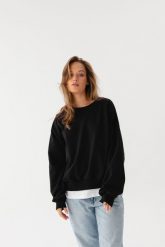 BLUZA JESS CZARNA One size - Flawless. Czarne bluzy Flawless, s, bez wzorów, z bawełny, bez kaptura. Za 319.00 zł.