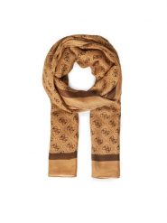 Guess Szal AW5341 POL03 Brązowy. Brązowe szaliki i kominy Guess, z aplikacjami, z materiału. Za 199.99 zł.