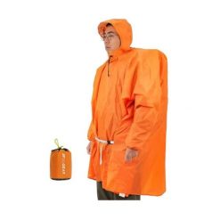 Peleryna przeciwdeszczowa Sleeve. Brązowe kurtki przeciwdeszczowe 3F UL GEAR, bez wzorów, bez kaptura, trekkingowe. Za 169.99 zł.