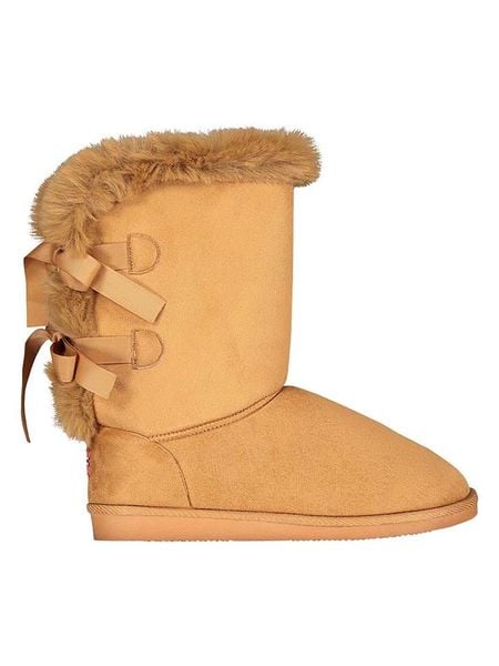 Geographical Norway Kozaki zimowe "Omarie" w kolorze jasnobrązowym rozmiar: 38. Brązowe kozaki Geographical Norway, na zimę, bez wzorów, z futra, eleganckie, bez obcasa, bez zapięcia. Za 92.42 zł.