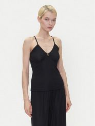 Emporio Armani Top EW001292 AF12206 FC043 Czarny Slim Fit. Czarne topy Emporio Armani, m, bez wzorów, z syntetyku, bez kołnierzyka, bez ramiączek. Za 309.99 zł.