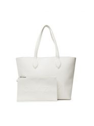QUAZI Torebka MQS-B-001-03 Biały. Białe shopper bag QUAZI, bez wzorów, ze skóry, bez dodatków. Za 178.99 zł.
