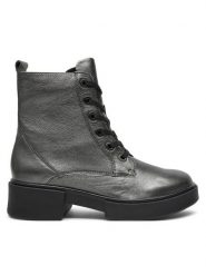 Caprice Trapery 9-25101-43 Szary. Szare traperki Caprice, bez wzorów, ze skóry, bez obcasa, bez zapięcia. Za 549.99 zł.