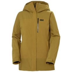 Damska kurtka narciarska z kapturem Helly Hansen Snowplay. Brązowe kurtki narciarskie Helly Hansen, na zimę, bez wzorów, z kapturem, narciarskie. Za 1,344.50 zł.