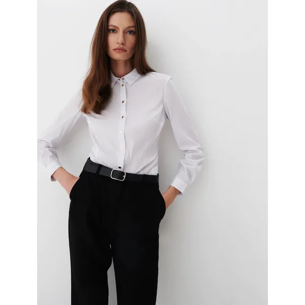 Koszula body - Biały. Białe koszule Mohito, bez wzorów, bez kołnierzyka, bez ramiączek. Za 99.99 zł.