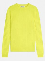 AUTHENTIC CASHMERE Kaszmirowy sweter "Bella" w kolorze żółtym rozmiar: XXL. Żółte swetry AUTHENTIC CASHMERE, xxl, bez wzorów, z kaszmiru, bez ramiączek. Za 358.48 zł.