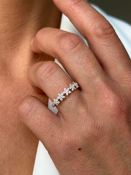 DI GIORGIO Pozłacany pierścionek z cyrkonią rozmiar: 58. Żółte pierścionki DI GIORGIO, z cyrkonią, pozłacane. Za 132.05 zł.