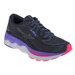 Buty do biegania Mizuno Wave Skyrise 4 W J1GD230971 czarne. Czarne buty do biegania bez wzorów, z gumy, bez zapięcia, do biegania, mizuno wave. Za 691.07 zł.