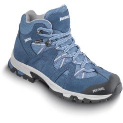 Buty trekkingowe damskie MEINDL Cornwall Lady Mid GTX. Niebieskie buty trekkingowe MEINDL, bez zapięcia. W wyprzedaży za 699.30 zł.