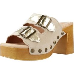 Sandały MTNG 53631M Beżowy. Brązowe sandały mtng, bez wzorów, ze skóry, bez obcasa, bez zapięcia. Za 178.99 zł.