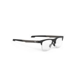 Okulary Rudy Project INKAS HALF RIM BLACK MATTE - DEMO LENS - B. Brązowe okulary przeciwsłoneczne Rudy Project, bez wzorów, ze lnu. Za 940.00 zł.