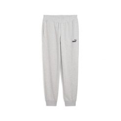 Damskie spodnie dresowe z małym logo No.1 ESS PUMA Light Gray Heather. Czarne spodnie dresowe Puma, bez wzorów, z dresówki. W wyprzedaży za 139.00 zł.